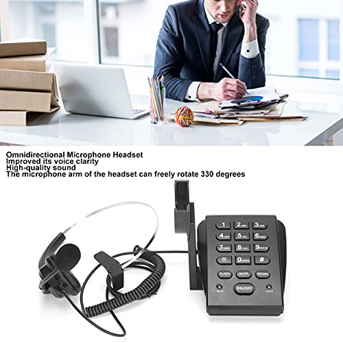 Teléfono con cable HT700 con auricular y micrófono omnidireccional miniatura 2