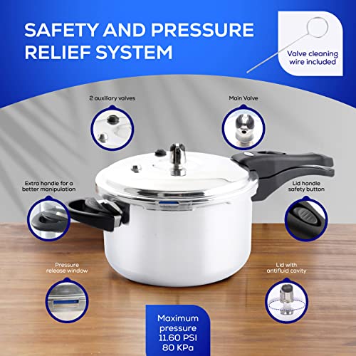 Universal 4.75 Quart / 4.5 Liter Anti-Rust Ultra Pressure Cooker thumb #3