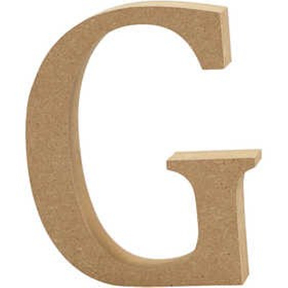 Crafty Capers Letter G 13Cm Large Wooden Mdf Letter Shape To Decorate - G | Wood Shapes For Crafts