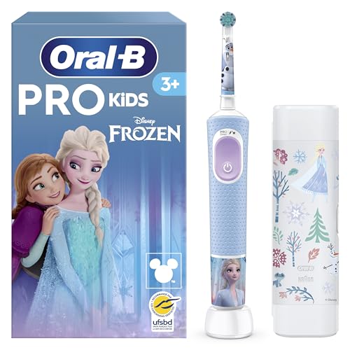 Oral-B Brosse à Dents Electrique Pro Kids, Reine des Neiges, 1 Brossette, Multicolore – 2 Modes de Brossage pour Enfants de 3 Ans et Plus, Tête Ronde Douce...