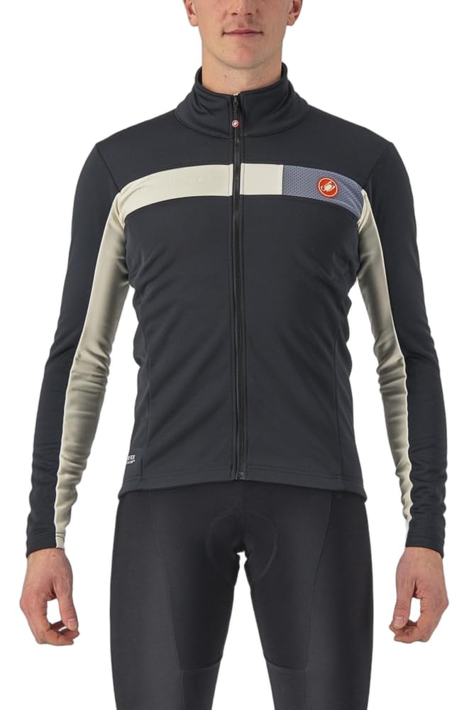 CASTELLI 4522509-085 MORTIROLO 6S JACKET Jacket Men's LIGHT BLACK/CHALK Size L