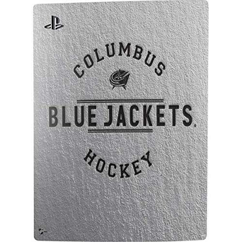 Skinit Decal Gaming Skin Compatible with PS5 Console - Officially Licensed NHL Columbus Blue Jackets Black Text Design