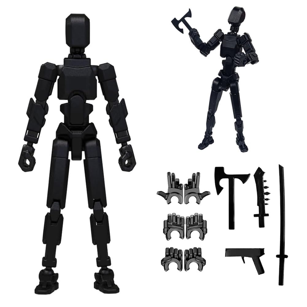 Dumwick Assembly Completed Titan 13 Action Figure,2025 New Lucky Robot 13 Action Figures,3D Printed Action Figure,Nova 13 Figure Desktop Decorations