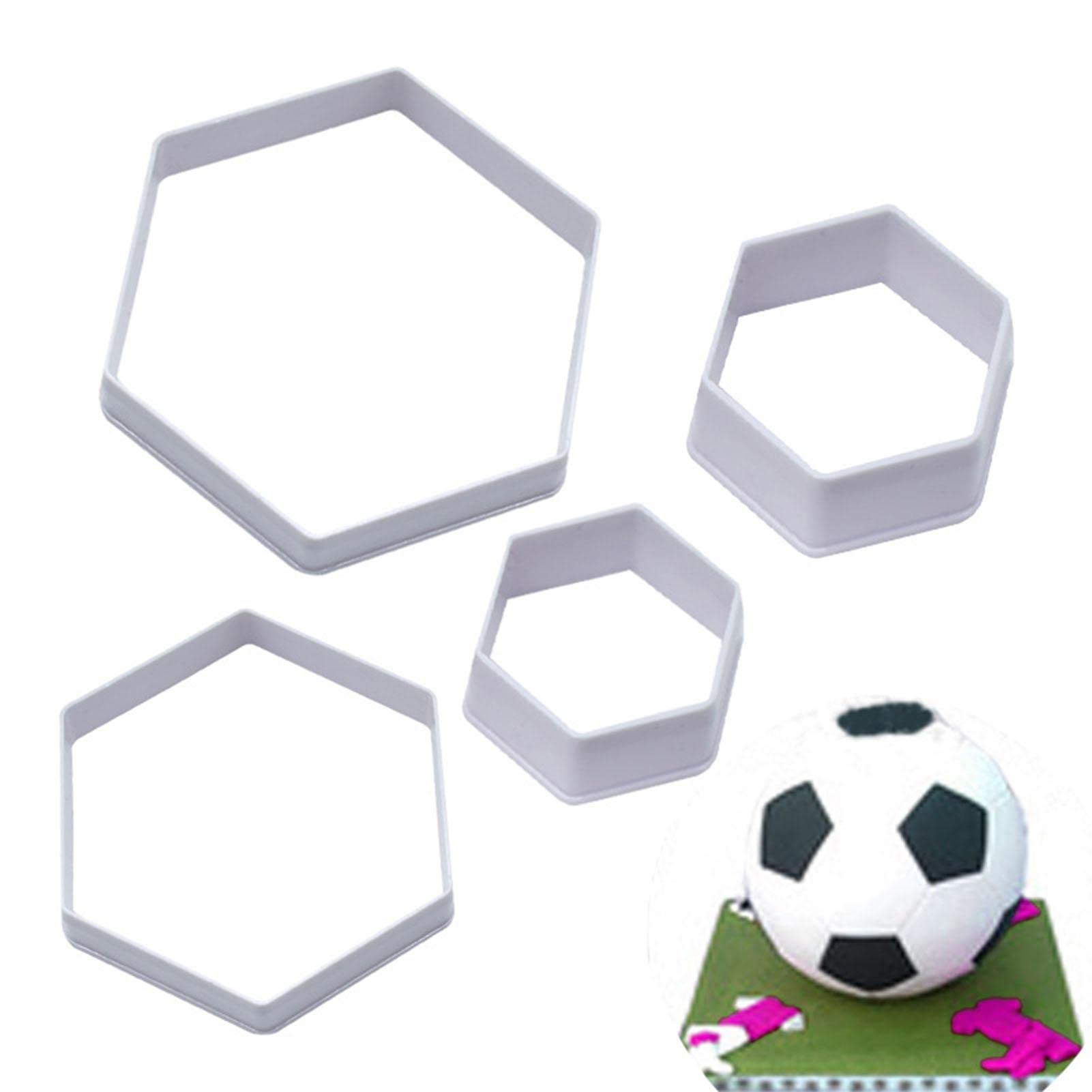 Stampini Per Biscotti A Forma Di Calcio Set 4 Stampi Per Torte + 3