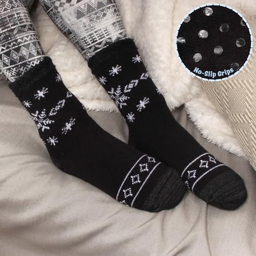 Image of BambooMN Women's Super Soft Warm Cozy Fuzzy Socks Assortments