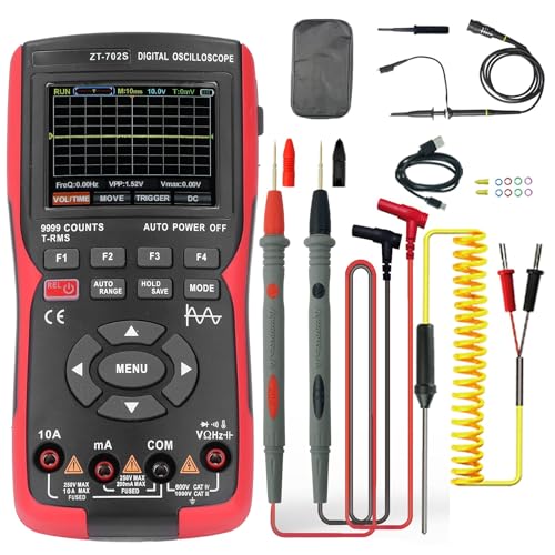 Handheld Digital Oscilloscope Multimeter Full Waveform Measurement for Electricians Technicians