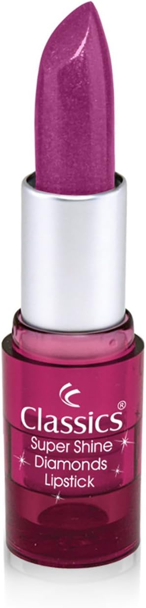 Classics Super Shine Diamond Lipstick Shade No. - 65, Purple, 4.2g