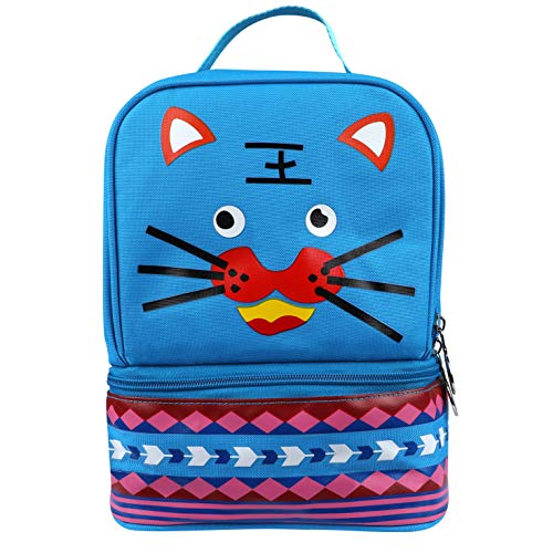 Preisvergleich Produktbild Kinderrucksäcke Mädchen Jungen im Kindergarten, Niedliche Tieren Kindergartenrucksack Kinder Tasche Rucksack Kleinkind Toller Rucksack für Kita-Kinder für 3-7 Jährige (Hellblau)