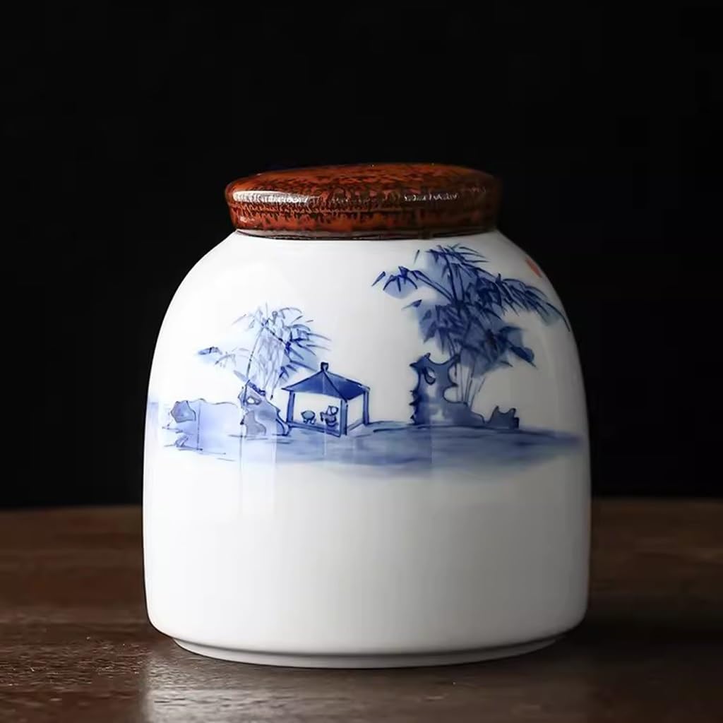 TEESONG Słoiki na herbatę kreatywne ceramiczne puszki do herbaty domowe pu'er luźna herbata czarna herbata przechowywanie puszki na herbatę zamknięte słoiki pojemniki do przechowywania herbaty z