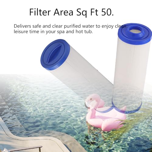 Ynzeyx 2Pcs Hot Tub Filter Cartridge Replacement, Spa Filter Compatible with Pleatco PWW50L, Unicel 4CH-949, Filbur FC-0172 - Image 4