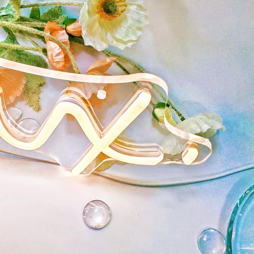 Image of Relax Neon Sign - USB Powered Warm White Neon Light with Dimmable Brightness for Bedroom, Yoga Studio & Room Decor