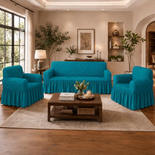 Image of Turkish Bubble Sofa Cover 3 Seater and 2 Seater