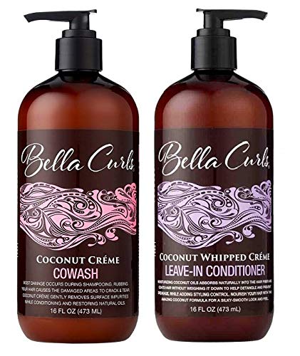 Bella Curls Coconut Whipped Creme Leave-in Conditioner and Cowash