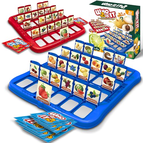 Classic Fruit Guessing Board Game for Kids Ages 3 and Up – Who is It? – Two-Player Logic...