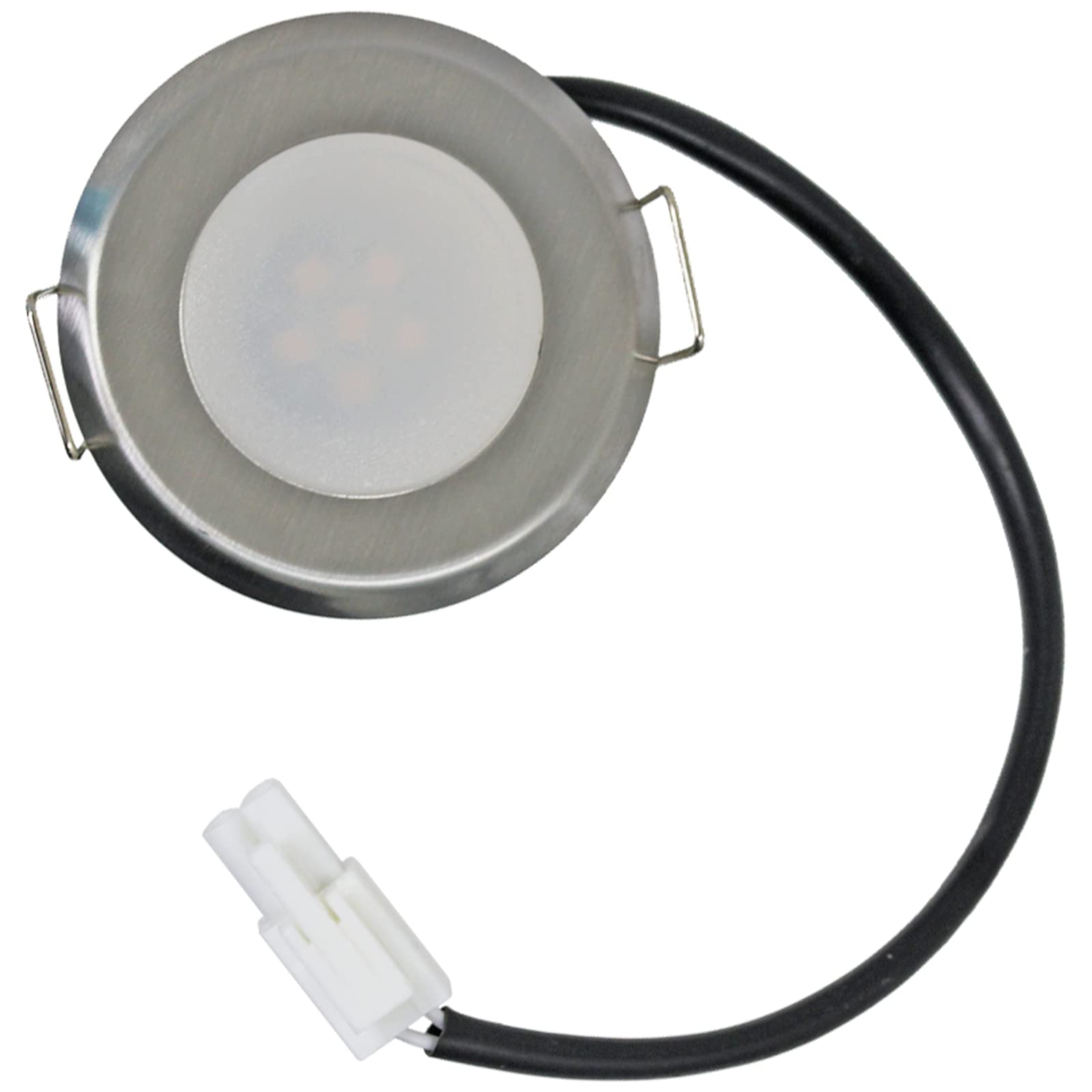 SPARES2GO Universal-Dunstabzugshaube mit LED-Licht, rund, 54,5 mm, 1,6 W, 2 Stück