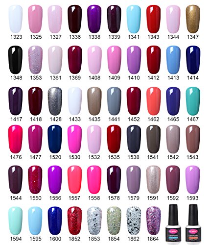 CLAVUZ Soak Off UV Gel Nail Polish Kit Pick Any 3 Color Nail Lacquer Set Beauty Nail Art DIY at Home Top and Base Coat can Pick