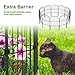 Decorative Garden Fence 10 Pack Animal Barrier Fence 10ft (L) x 24in (H) Rustproof Metal Wire Section Edging Fencing Panel for Outdoor Yard Landscape Patio, Arched