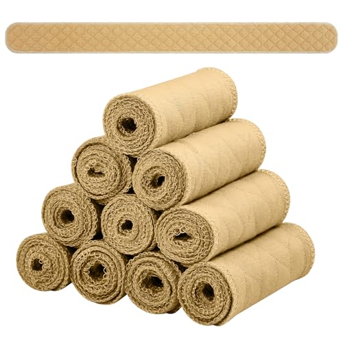 Image of Toulite 10 Pcs Reusable Bra Liners for Sweat, 3 Layer Bra Sweat Pads, Soft Cotton Outer Layer with Polyester Fiber Core