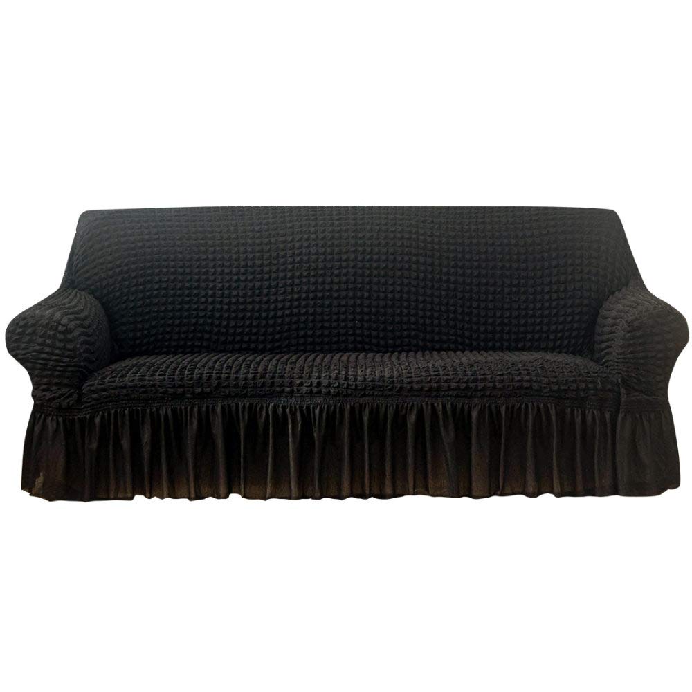 Housse de canapé extensible 2 places 145-185cm antidérapante universelle