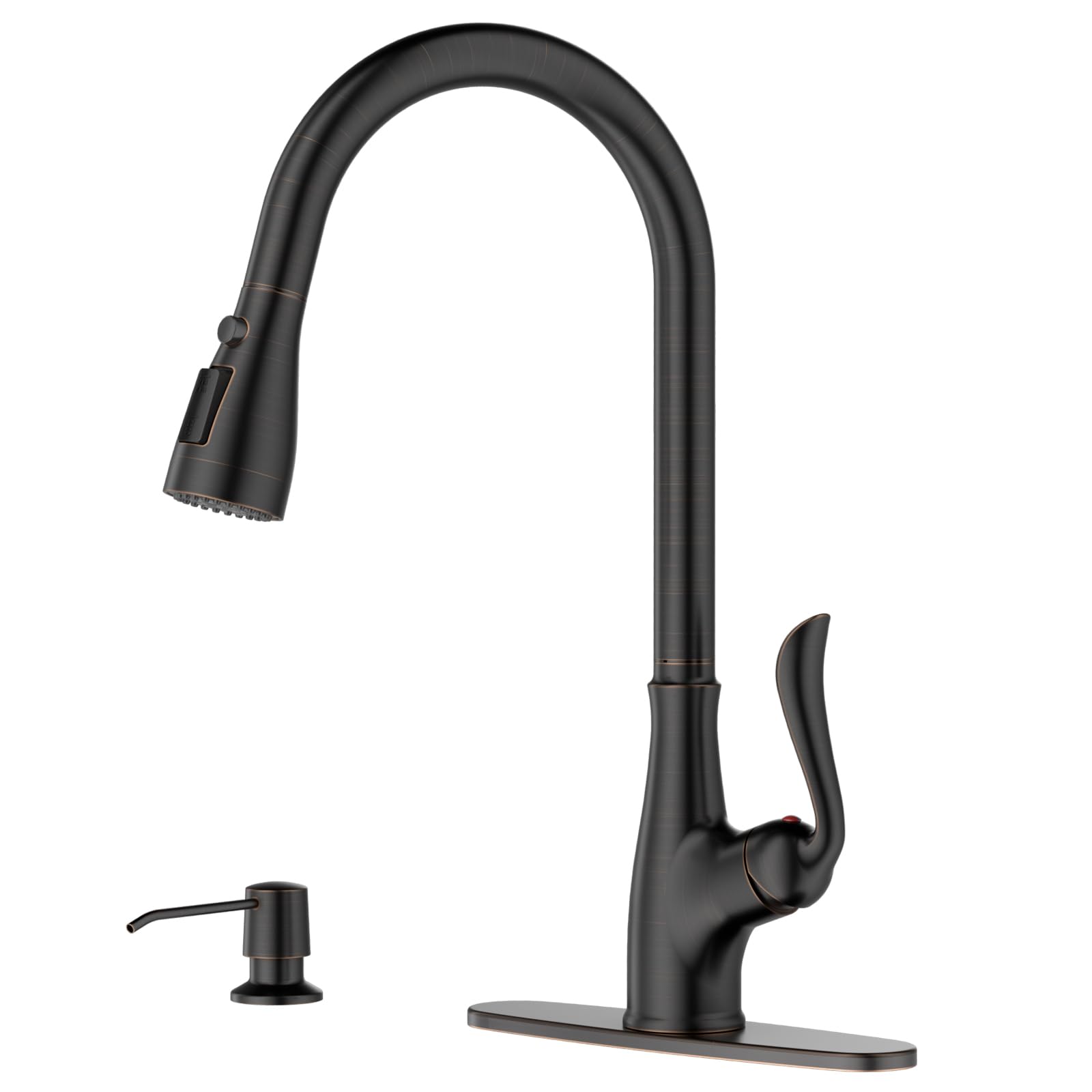 APPASO Pull Down Kitchen Faucet with Soap and Sprayer