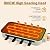 Pukomc Electric Indoor Grill,2 in 1 Indoor Grills for Kitchen with Grill Net & Non-Stick Cooking Removable Plate, Temperature Control, Dishwasher Safe, 1800W Large Smokeless Griddle