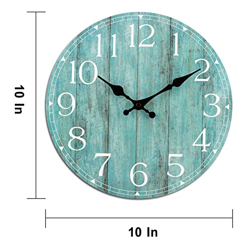 Wall clock decoration kitchen clock quiet tictac 10 water green wall clocks retro field wall clocks