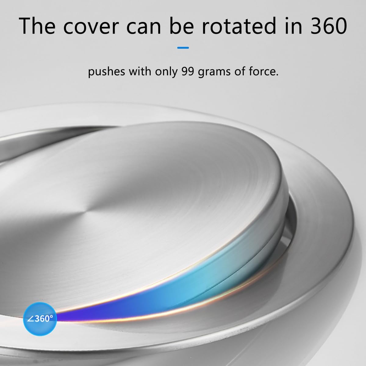 Stainless Steel Garbage Flap Lid Trash Bin Trash Can Lid Round Recessed Counter Top Flap Garbage Lid for Kitchen Counter for Kitchen Countertop Office Desk,Black,Brass