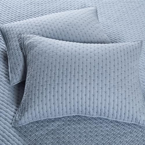 Levtex Home - Conjunto de colcha de cambraia ponto cruz - colcha de solteiro + uma fronha padrão - p