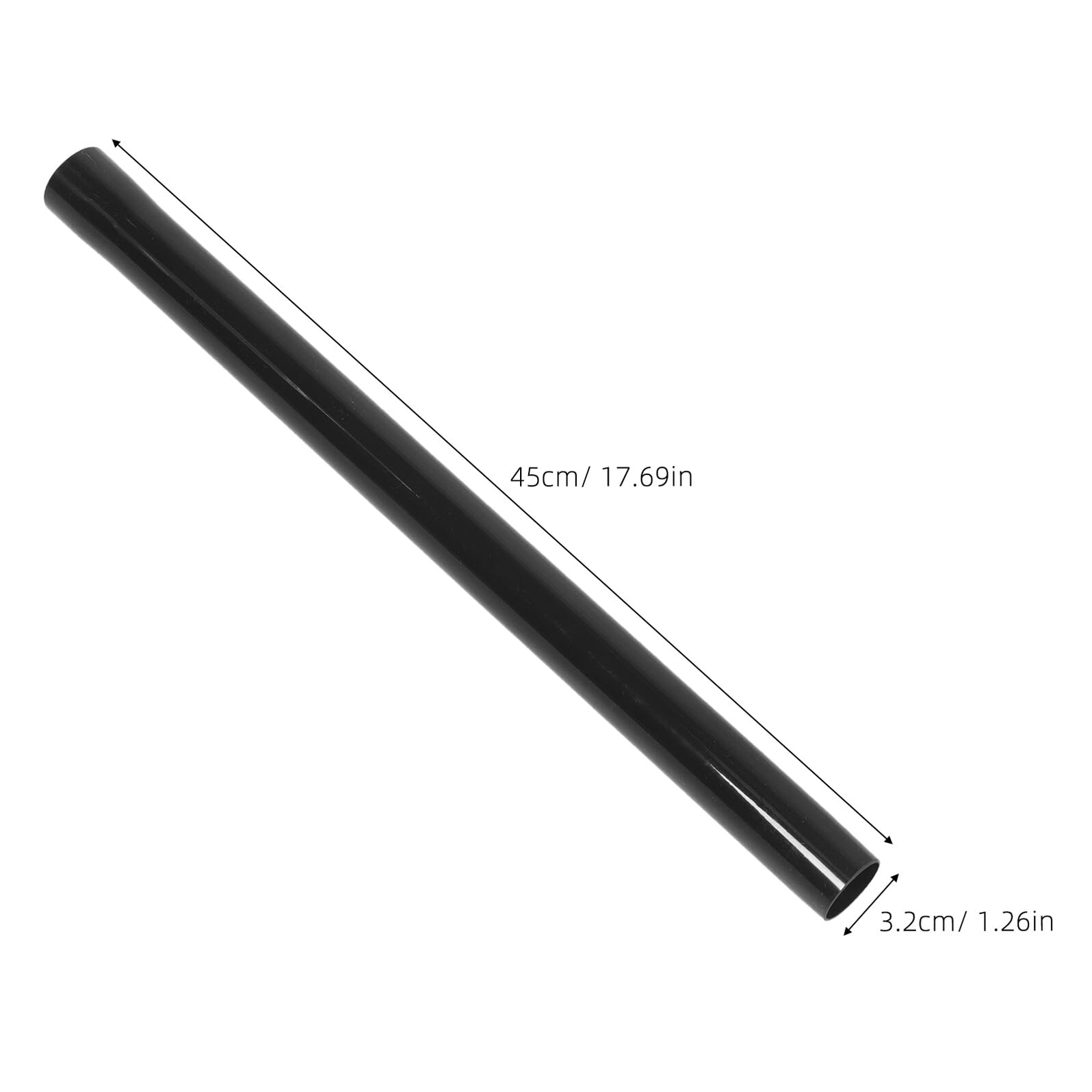 Raccord de Tuyau D'aspirateur 32mm, Lot de 6 en Plastique Noir