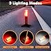 Twinkle Star Emergency Roadside Flares Kit LED Safety Strobe Road Warning Light Highway Beacon Alert Flare with Magnetic Base, Detachable Stand, Solid Storage Case (Set of 2) New