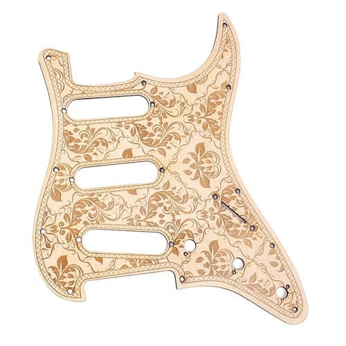 Pickguard SSS érable en bois massif anti-rayures pour guitare électrique