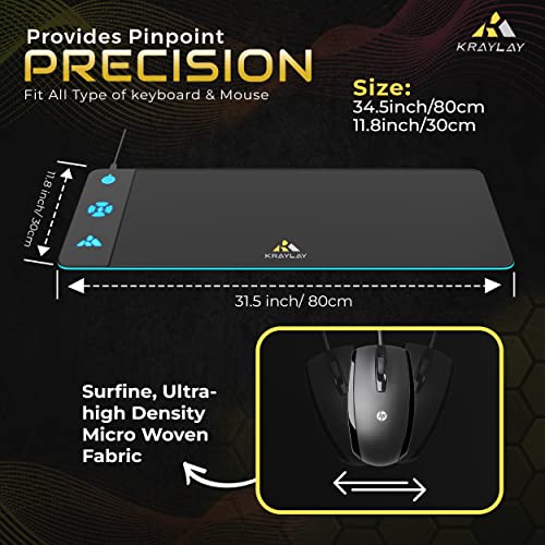 Kraylay XXL RGB Gaming Mouse Pad