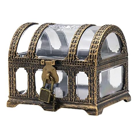 Sctmda Lockable Antique Treasure Chest Cover