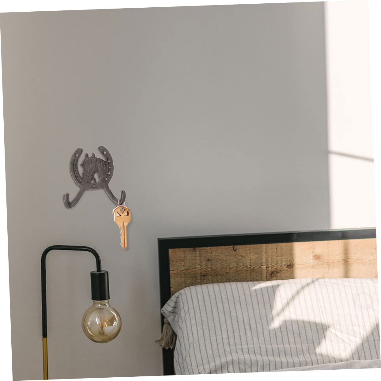 3 Stück Hufeisenförmige Wandhaken aus Eisen Einfache Montage Langlebige Haushaltshaken für Küche und Schlafzimmer Praktische Kleiderhaken im Schlichten Stil