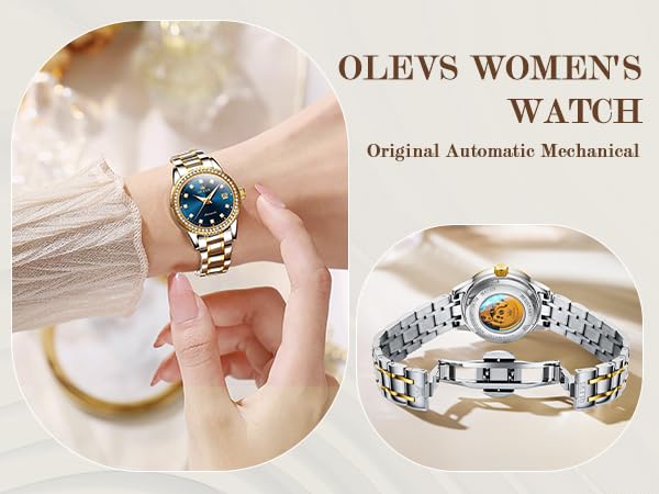 Image of OLEVS Watches for Women Automatic Luxury Waterproof Business No Battery