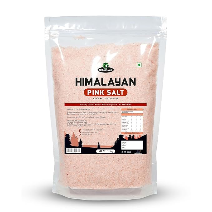 Himalayan Pink Salt 2.5kg | Nutrients and Minerals Rich | Gourmet Grade from Himalayas | No Additives, Unrefined | Natural Substitute of Iodised (Super Saver Pack)
