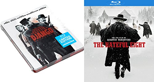 Quentin Tarantino Western Set The Hateful Eight & Django Unchained Steelbook Blu-ray 2-Movie Bundle image 2