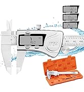 REXBETI Digital Caliper, 6 Inch Caliper Measuring Tool, IP54 Waterproof Protection with Stainless...