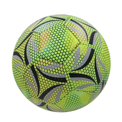 Jukeoiu Balón de fútbol luminoso en la oscuridad, pelota de luz deportiva al aire libre, divertido e impermeable para entrenamiento al aire libre y como gran idea de regalo para Navidad, cumpleaños
