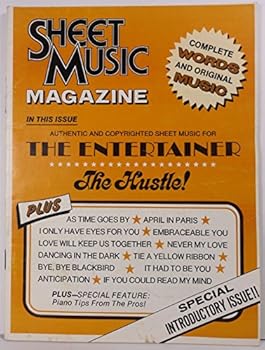 Paperback SHEET MUSIC MAGAZINE Special Introductory Issue Book