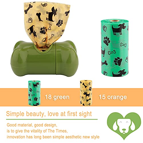 AMAYGA Hundekotbeutel 24 Rollen (600 Tüten) 1 Spender,auslaufsichere Kotbeutel für Hunde extra dick & reißfest,tropfsichere Hundetüten,Dog Poo Bags