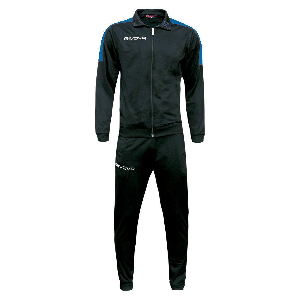Givova Tr033 Jumpsuit, Schwarz/Hellblau, S