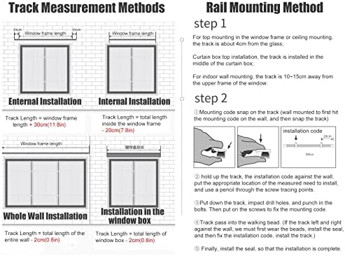 Heavy Duty 15ft White Curtain Track System - Ceiling & Wall Mount, Perfect for Room Dividers & Bay Windows, Includes Curtain Rods & Fittings for Home Decor, Easy Installation