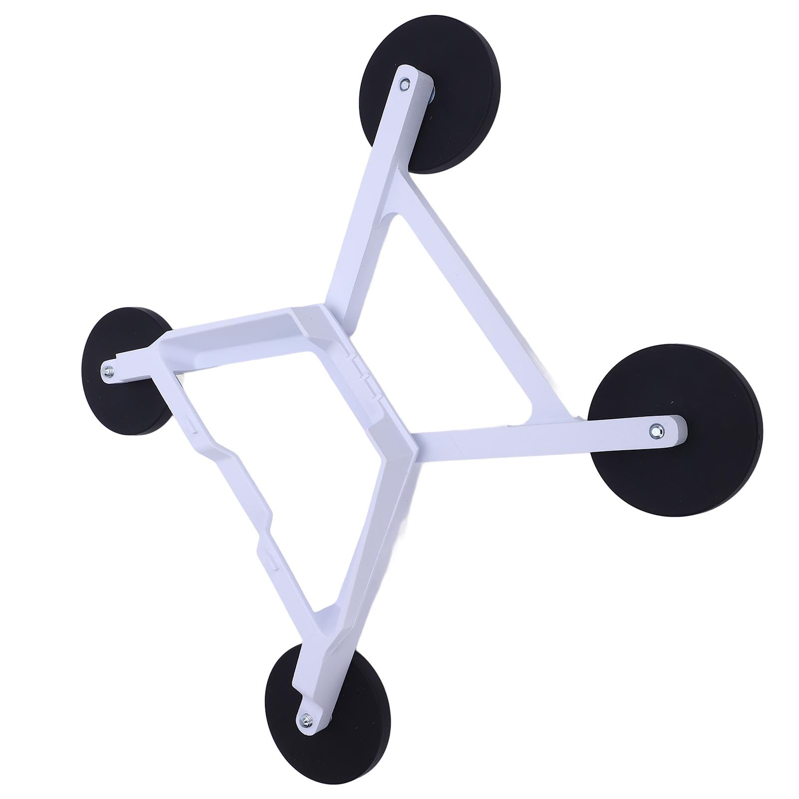 Qcwwy Staffa di Auto in Lega di Alluminio Bianco Robusto per Antenna Mini su Scala, Elevata capacità di Carico, Uso Versatile per Auto e