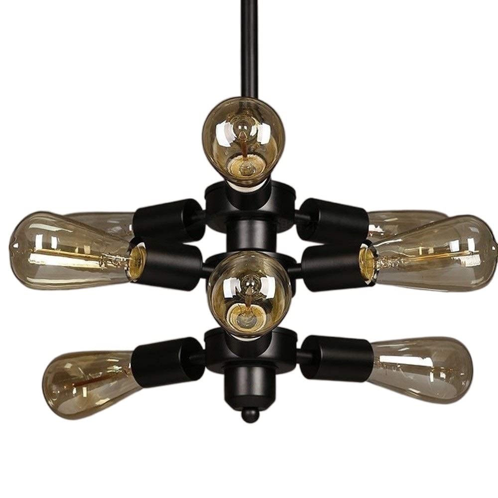 Lampe suspendue en fer forgé créative pour éclairage intérieur de restaurant