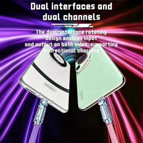 Image of USB-C to USB-C Cable 2 Pack 6.6ft 180Rotating Charger Cord Type C Chubby Silicone USB C to C Cable Type C Fast Charging Cord for iPhone 17 16 15 Samsung Galaxy S26 S25 S24 S23 S22,Laptops