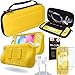 Produktbild TECHGEAR 4 in 1 Switch Lite Zubehör Set, Hülle und Glas für Nintendo Switch Lite, Harte Schutzhülle Reise & Aufbewahrungs hülle, Soft Grip hülle, 2X Glas & 2 Meter Kabel [GELB]