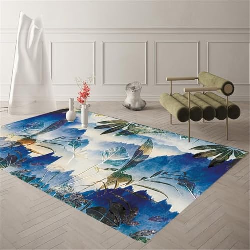 Tapis antidérapant et résistant bleu de 200x250cm idéal pour restaurant