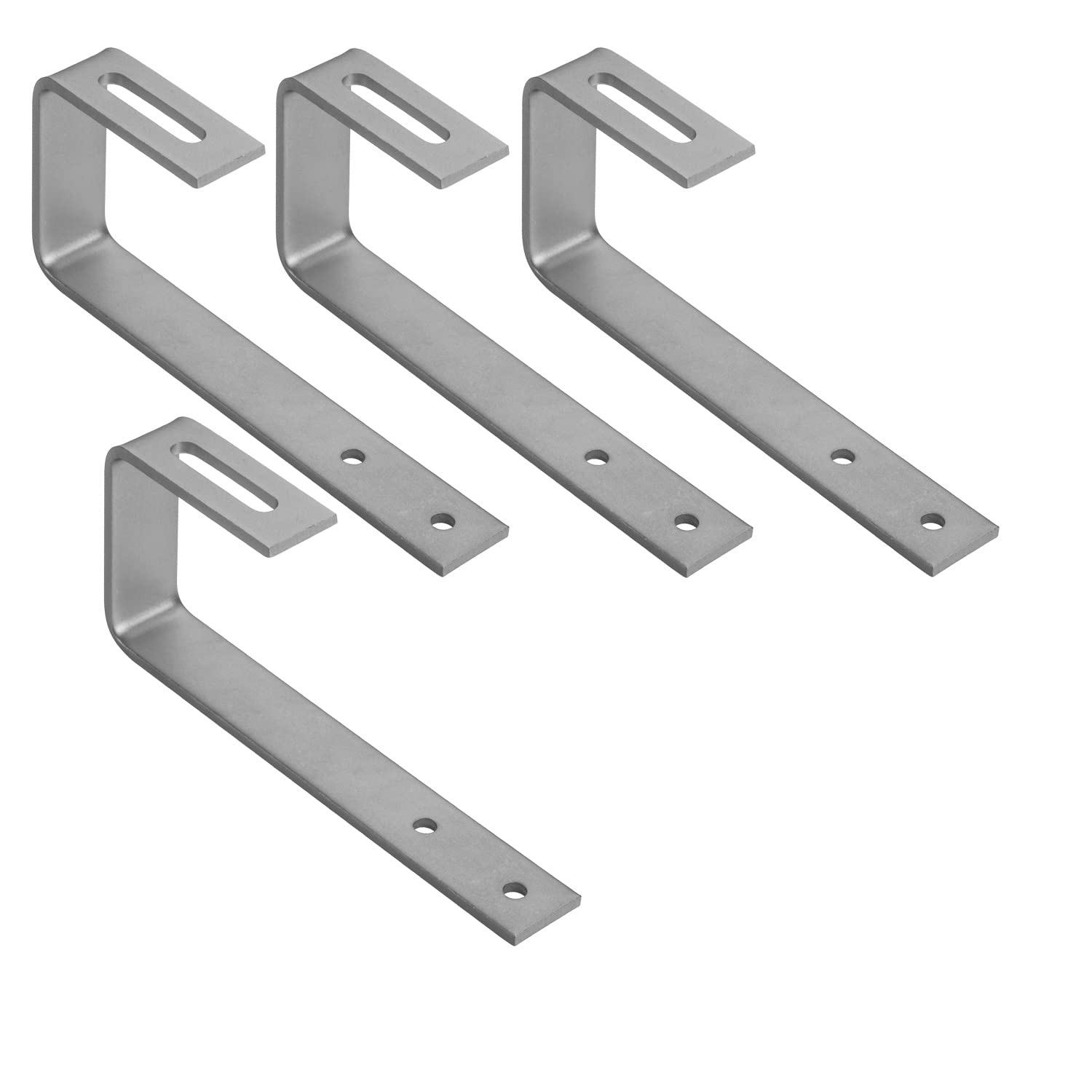 Avoltik Lot de 4 crochets de toit photovoltaïque pour bitume, ardoise et tuiles I Crochets de toit solaires de qualité supérieure en acier inoxydable 1.4301