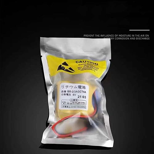 Miniatura 6 de XIAOXX (Pack of 40) 4400mAh BR-23AGCT4A 6V Replacement Battery for FANUC A98L-0031-0025, CUSTOM-107, SHS749, ALIT0138, LIT0138 (Black Connector)